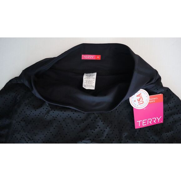 Terry 613104A3000 Women's Sz M Black Eyelet Pattern Rebel Cycling Skort - Picture 4 of 12